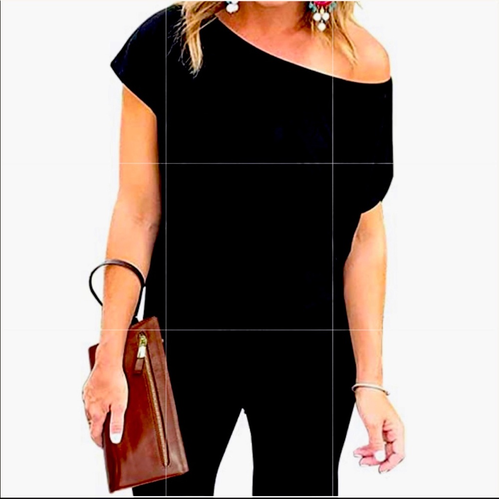 Pretty Gardens one piece black jump suit woman’s size medium